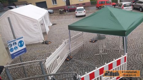 das Testgeländevor dem Volkshaus